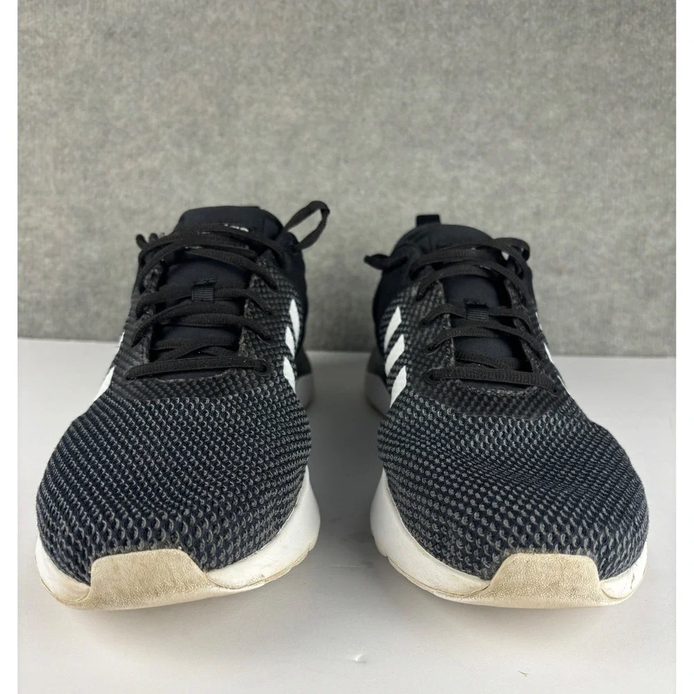 Adidas Cloudfoam Super Racer Sneaker BB9763 Size 13 Black White Mens